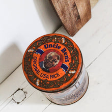 Charger l&#39;image dans la galerie, Grande boîte ronde vintage Uncle Ben&#39;s
