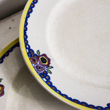 Charger l&#39;image dans la galerie, Duo d&#39;assiettes anciennes colorées
