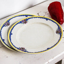 Charger l&#39;image dans la galerie, Duo d&#39;assiettes anciennes colorées
