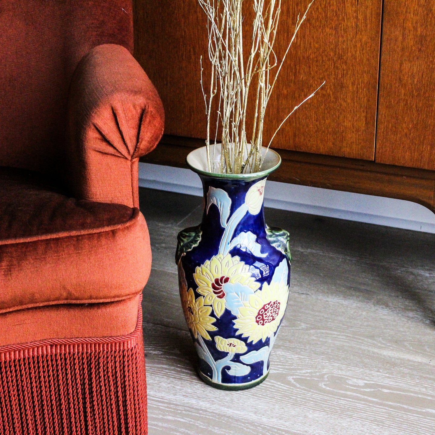Grand vase asiatique vintage