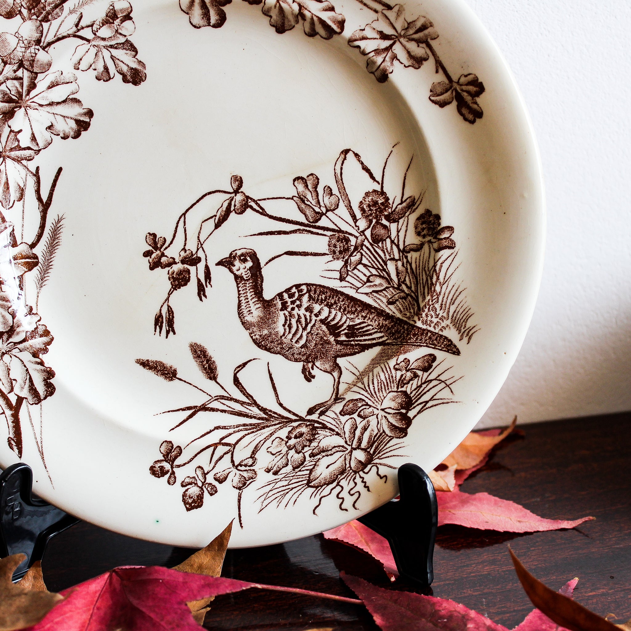 TERRE DE FER CHASSE アンティークプレート Assiette terre de fer Clairefontaine, 