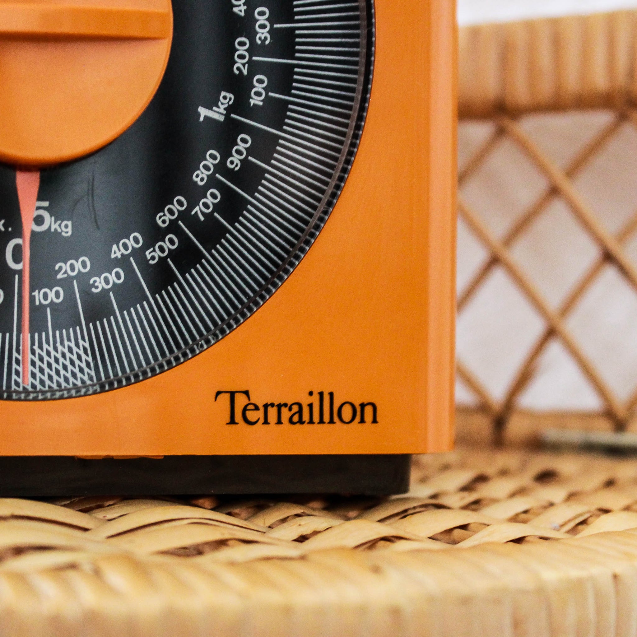 Balance de cuisine Terraillon 4000 orange Années 70 -  France