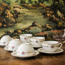 Charger l&#39;image dans la galerie, Tasses et leurs sous-tasses à thé ou café Luneville
