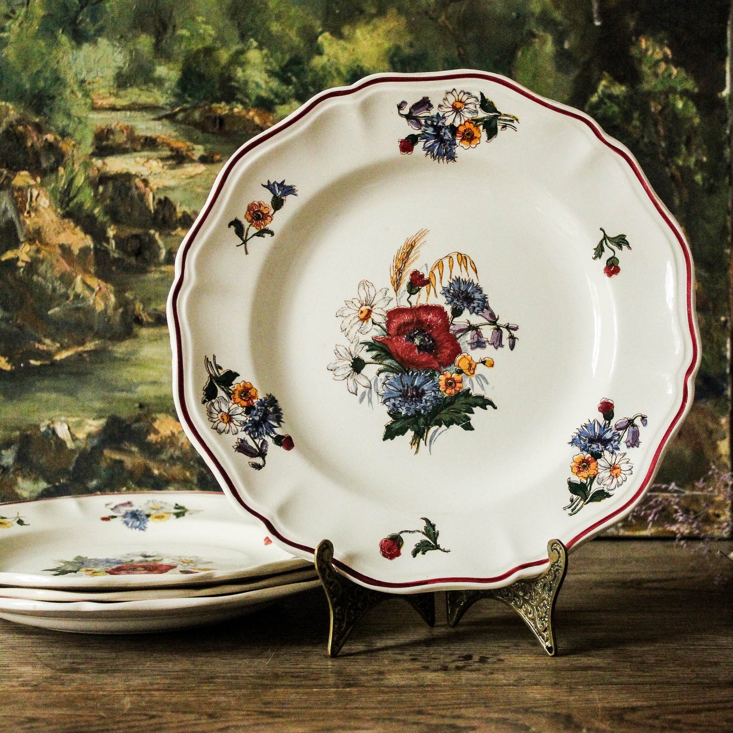 ASSIETTE EN FAÏENCE Signée Sarreguemines France - Agreste Circa 1920 EUR 35,00 - FR ASSIETTE EN FAÏENCE Signée Sarreguemines France - Agreste Circa 1920 EUR 35,00 - FR